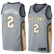 Cleveland Cavaliers #2 Mike Woodson Jersey -Gray THE LAND 2017-2018 City Editon