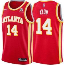 Atlanta Hawks #14 Gustavo Ayon Jersey -Torch Red