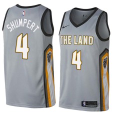 Cleveland Cavaliers #4 Iman Shumpert Jersey -Gray THE LAND 2017-2018 City Editon