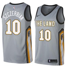 Cleveland Cavaliers #10 Wally Szczerbiak Jersey -Gray THE LAND 2017-2018 City Editon