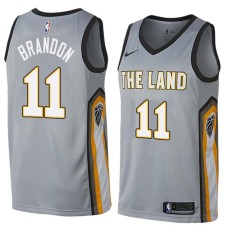 Cleveland Cavaliers #11 Terrell Brandon Jersey -Gray THE LAND 2017-2018 City Editon