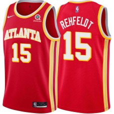 Atlanta Hawks #15 Don Rehfeldt Jersey -Torch Red