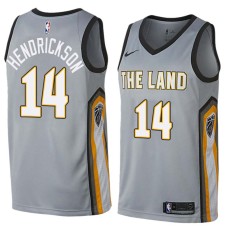 Cleveland Cavaliers #14 Mark Hendrickson Jersey -Gray THE LAND 2017-2018 City Editon