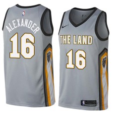 Cleveland Cavaliers #16 Gary Alexander Jersey -Gray THE LAND 2017-2018 City Editon