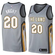 Cleveland Cavaliers #20 Brandon Knight Jersey -Gray THE LAND 2017-2018 City Editon