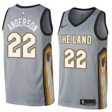 Cleveland Cavaliers #22 Cliff Anderson Jersey -Gray THE LAND 2017-2018 City Editon