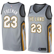 Cleveland Cavaliers #23 Gary Freeman Jersey -Gray THE LAND 2017-2018 City Editon