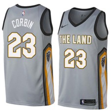 Cleveland Cavaliers #23 Tyrone Corbin Jersey -Gray THE LAND 2017-2018 City Editon