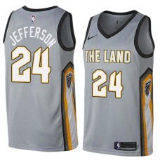 Cleveland Cavaliers #24 Richard Jefferson Jersey -Gray THE LAND 2017-2018 City Editon