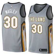 Cleveland Cavaliers #30 Dave Magley Jersey -Gray THE LAND 2017-2018 City Editon