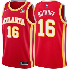 Atlanta Hawks #16 Harry Boykoff Jersey -Torch Red