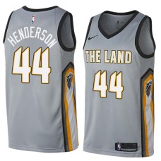 Cleveland Cavaliers #44 Alan Henderson Jersey -Gray THE LAND 2017-2018 City Editon