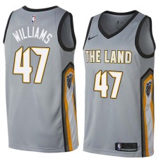 Cleveland Cavaliers #47 Scott Williams Jersey -Gray THE LAND 2017-2018 City Editon