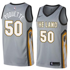 Cleveland Cavaliers #50 Ben Poquette Jersey -Gray THE LAND 2017-2018 City Editon