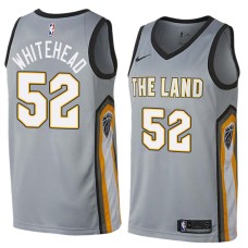 Cleveland Cavaliers #52 Jerome Whitehead Jersey -Gray THE LAND 2017-2018 City Editon