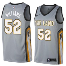 Cleveland Cavaliers #52 Mo Williams Jersey -Gray THE LAND 2017-2018 City Editon