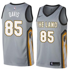 Cleveland Cavaliers #85 Baron Davis Jersey -Gray THE LAND 2017-2018 City Editon