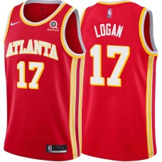 Atlanta Hawks #17 John Logan Jersey -Torch Red