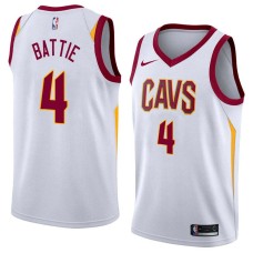 Cleveland Cavaliers #4 Tony Battie Jersey -White