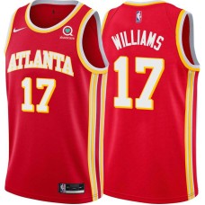 Atlanta Hawks #17 Brandon Williams Jersey -Torch Red