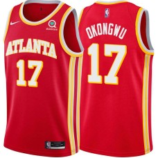 Atlanta Hawks #17 Onyeka Okongwu Jersey -Torch Red