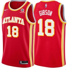 Atlanta Hawks #18 Dee Gibson Jersey -Torch Red