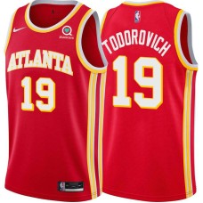 Atlanta Hawks #19 Mike Todorovich Jersey -Torch Red