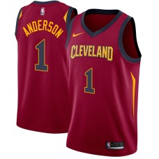 Cleveland Cavaliers #1 Justin Anderson Jersey -Wine Red