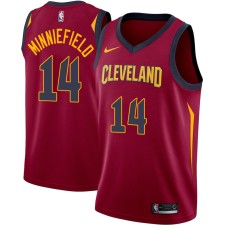 Cleveland Cavaliers #14 Dirk Minniefield Jersey -Wine Red