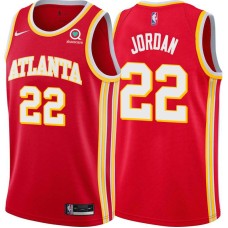 Atlanta Hawks #22 Reggie Jordan Jersey -Torch Red