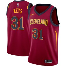 Cleveland Cavaliers #31 Randolph Keys Jersey -Wine Red