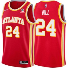 Atlanta Hawks #24 Armond Hill Jersey -Torch Red