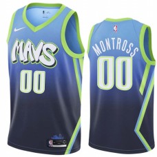 Dallas Mavericks #00 Eric Montross Jersey -MAVS 2019-2020 City