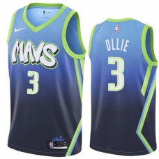 Dallas Mavericks #3 Kevin Ollie Jersey -MAVS 2019-2020 City