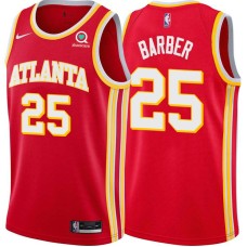 Atlanta Hawks #25 John Barber Jersey -Torch Red