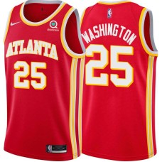 Atlanta Hawks #25 Jim Washington Jersey -Torch Red