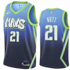 Dallas Mavericks #21 Dennis Nutt Jersey -MAVS 2019-2020 City