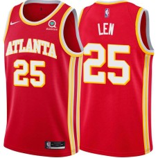 Atlanta Hawks #25 Alex Len Jersey -Torch Red