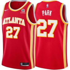 Atlanta Hawks #27 Med Park Jersey -Torch Red