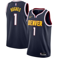 Denver Nuggets #1 Eddie Hughes Jersey -Navy