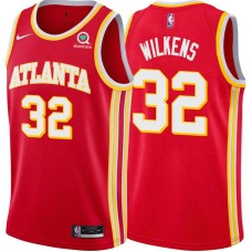 Atlanta Hawks #32 Lenny Wilkens Jersey -Torch Red