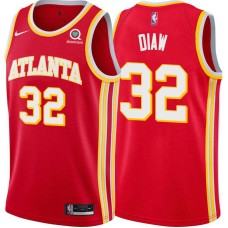 Atlanta Hawks #32 Boris Diaw Jersey -Torch Red