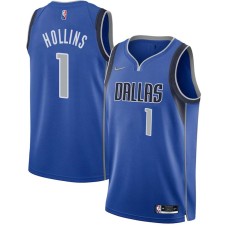 Dallas Mavericks #1 Ryan Hollins Jersey -Blue Diamond