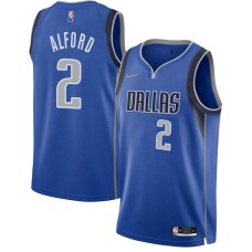 Dallas Mavericks #2 Steve Alford Jersey -Blue Diamond