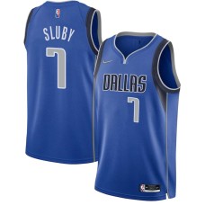 Dallas Mavericks #7 Tom Sluby Jersey -Blue Diamond