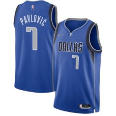 Dallas Mavericks #7 Sasha Pavlovic Jersey -Blue Diamond