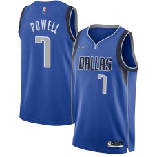 Dallas Mavericks #7 Dwight Powell Jersey -Blue Diamond