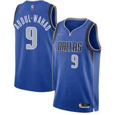 Dallas Mavericks #9 Tariq Abdul-Wahad Jersey -Blue Diamond