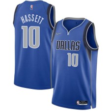 Dallas Mavericks #10 Joe Hassett Jersey -Blue Diamond