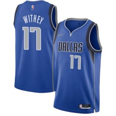 Dallas Mavericks #17 Jeff Withey Jersey -Blue Diamond